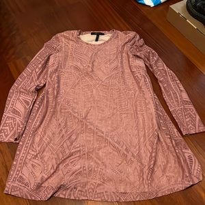 long sleeve t-shirt style cocktail dress
